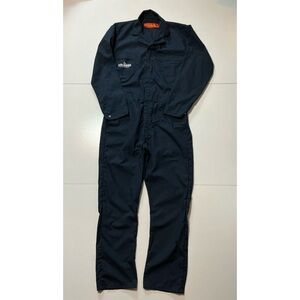 Red Kap La Colombe Coffee Workshop Wanna Grab Navy Workwear Uniform Coveralls